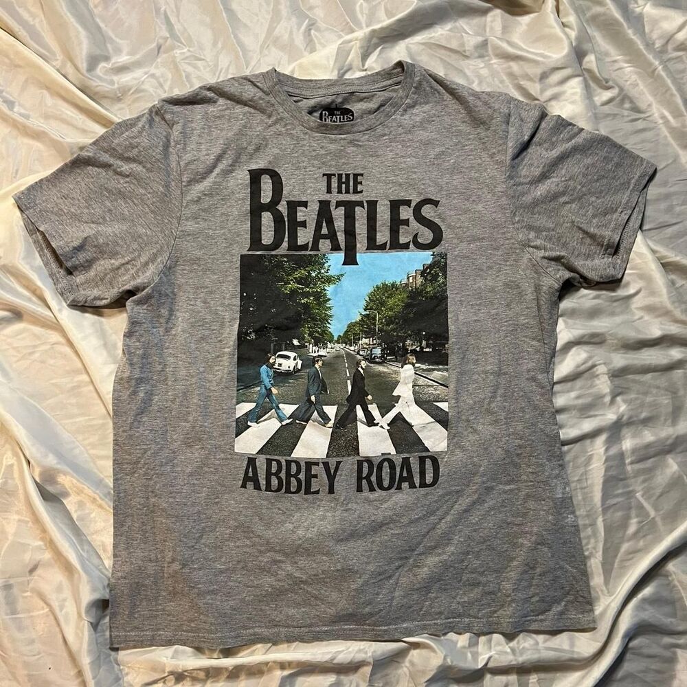 Beatles Band Abbey Road Tee Grey